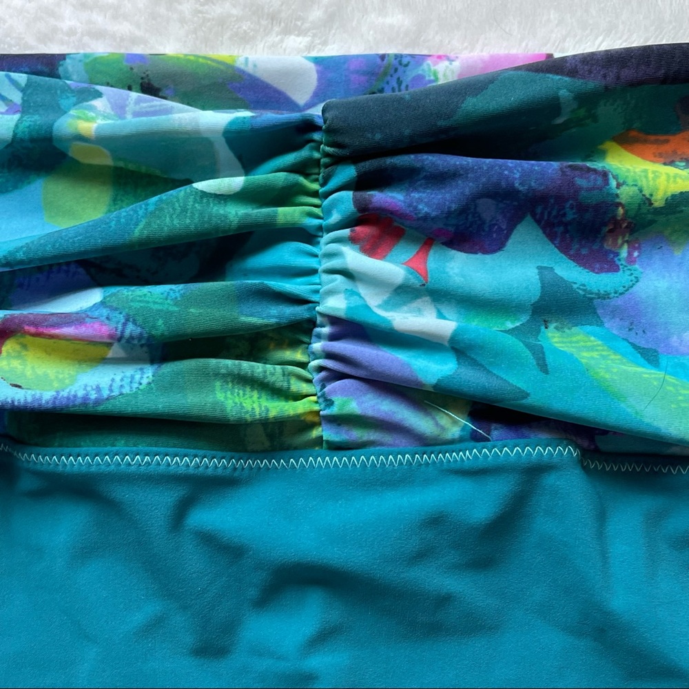 Profile by Gottex blue/green multicolor floral bikini bottoms size 14 - Picture 6 of 9